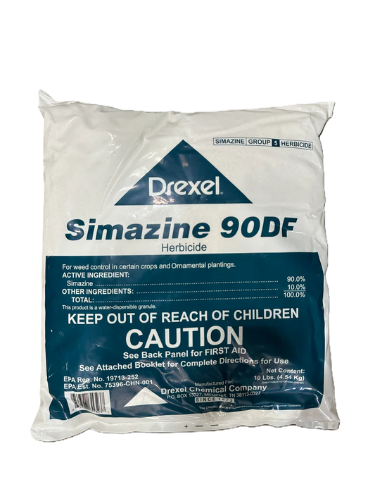 Simazine 90DF 10 lb bag - Granular - for Miscanthus
